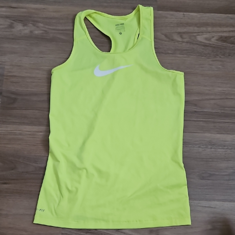 Nike Women's Neon Yellow Tank Top